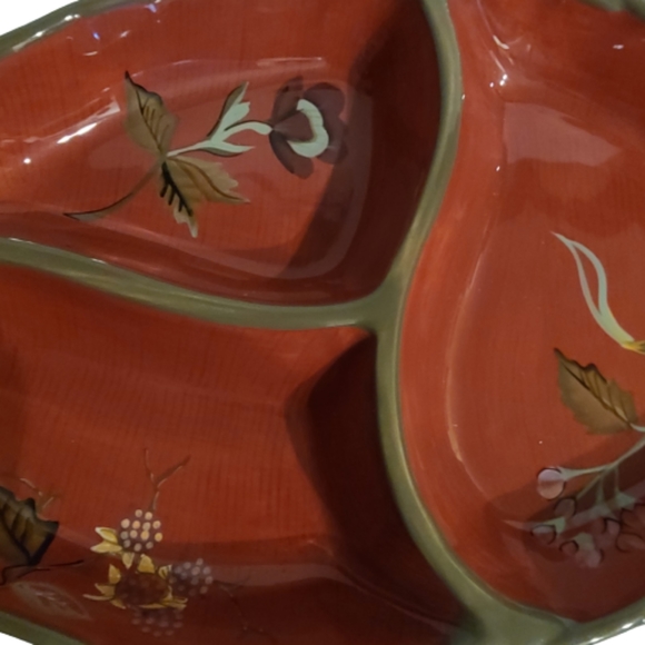 *Tracy Porter Octavia Hill Garden Collection 3-part Relish Dish - Picture 2 of 3